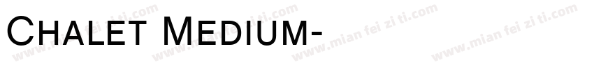 Chalet Medium字体转换